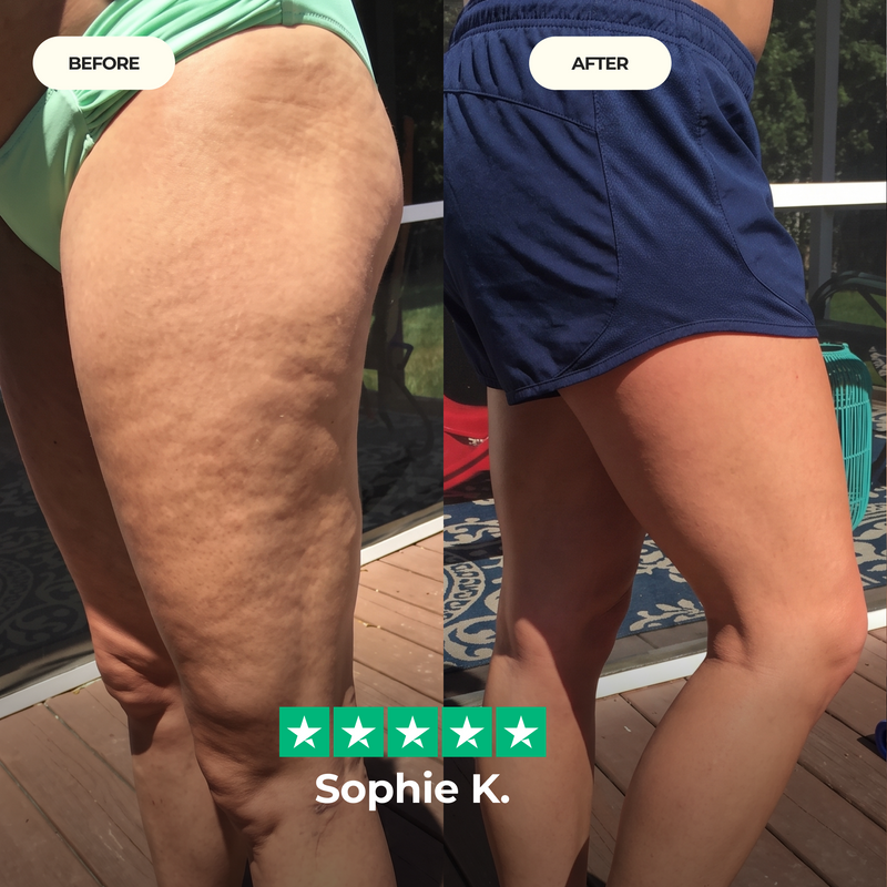 Aquelise bottle on a sunny dressing table